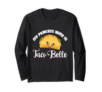 Cinco De Mayo - My Princess Name Is Taco Belle Funny Pun Maglia a Manica