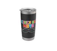 Cinco De Mayo - Taco messicano con baffi divertenti Bicchiere termico in acciaio inox doppia parete