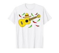Cinco De Mayo Ukulele, suonatore di Uke, musicista messicano Maglietta