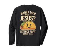 Cinco De Mayo Wanna Taco Bout Gesù Lattuga Pregare Maglia a Manica