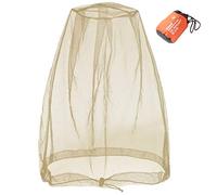 Cinco Head Net Mesh Rete per insetti Rete per il viso Aggiornata di dimensioni maggiori per zanzare Bug No See Ums Insetti Moscerini Moscerini dall'esterno- Cachi