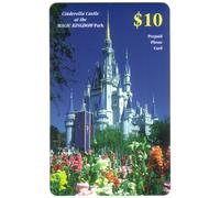 Cinderella Castle Magic Kingdom: Set Di 2 Phone Card Giallo E Rosa
