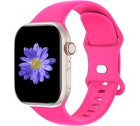 Cindgress - Cinturino Sport Compatibile con Apple Watch 41mm 38mm 40mm 42mm per Donne Uomini, Cinturino in Silicone Morbido per iWatch Serie Ultra SE 11 10 9 8 7 6 5 4 3 2 1 M/L Rosa Caldo
