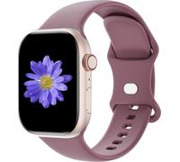 Cindgress │ Cinturino Sport Compatibile con Apple Watch 46 mm, 45 mm, 44 mm, 49 mm per Donne Uomini, Cinturino in Silicone Morbido per iWatch Serie Ultra SE 11 10 9 8 7 6 5 4 3 2 1 M/L Fumè Viola