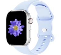 Cindgress Cinturino sportivo compatibile con Apple Watch da 41 mm, 38 mm, 40 mm, 42 mm, unisex, in morbido silicone per iWatch serie Ultra SE 11 10 9 8 7 6 5 4 3 2 1, S/M, azzurro