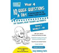 Cindy Holmberg-S Lizard Learning 10 Quick Questions A Day Year 4 Te (Tascabile)
