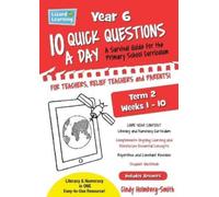 Cindy Holmberg-S Lizard Learning 10 Quick Questions A Day Year 6 Te (Tascabile)