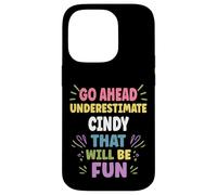 CINDY Personalized Women's Gift Custom CINDY Custodia per iPhone 14 Pro