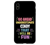 CINDY Personalized Women's Gift Custom CINDY Custodia per iPhone XS Max