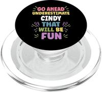 CINDY Personalized Women's Gift Custom CINDY PopSockets PopGrip per MagSafe