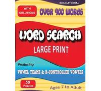 Cindy Robertson Word Search Featuring Vowel Teams & R-Controlled Vow (Tascabile)