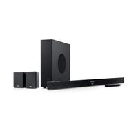 CINEBAR 11 Surround for Dolby Atmos 4.1 Set, Soundbar Dolby Atmos con Subwoofer e Altoparlanti Posteriori Wireless, Bluetooth, HDMI 3D ARC CEC, 4K Pass Through, Touch Panel, Nero