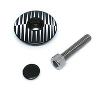 Cinelli Tappo Attacco Manubrio Top Cap Optical Black / White