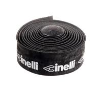 Cinelli Tape Logo Velvet Handlebar Tape Bianco,Nero Black