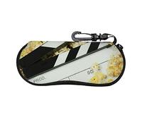 Cinema Movie Clapboard And Popcorn Zipper Custodia per occhiali Light Custodia morbida per cerniera portatile Custodia per occhiali da sole sportiva