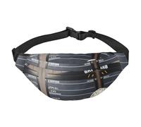 Cinema Movie Clapboard e Popcorn Cintura Regolabile Hip Marsupio Alla Moda Impermeabile Escursionismo Marsupio per Viaggi Casual Corsa Escursionismo Ciclismo, Nero, Taglia Unica, Nero , Taglia unica