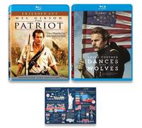 "Cinematic American History" Bluray: The Patriot & Dances With Wolves + Including Bonus Art Card