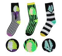 Cinereplicas Calzini Beetlejuice – Set di 3, Taglia unica, Licenza ufficiale, Multicolore