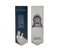 Cinereplicas Game of Thrones Stark e Targaryen - Segnalibro in metallo con licenza ufficiale Stark, 14 x 4 cm