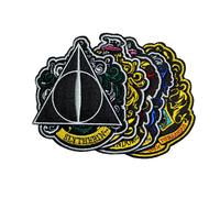 Cinereplicas Toppe Ricamate Deluxe Stemmi di Hogwarts Termoincollabili Set di 6 - Licenza ufficiale