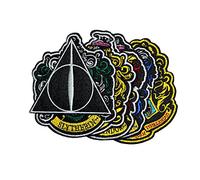 Cinereplicas Toppe Ricamate Deluxe Stemmi di Hogwarts Termoincollabili Set di 6 - Licenza ufficiale