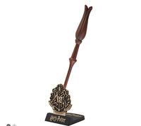 Cinereplicas Harry Potter - Penna bacchetta Luna Lovegood con supporto e segnalibro lenticolare - Licenza ufficiale