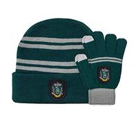 Cinereplicas Harry Potter - Set di guanti e berretto per bambini Serpeverde - Licenza ufficiale.