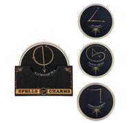 Cinereplicas Harry Potter - Set of 4 Spells and Charms Coasters - Series 2-9.5cm