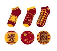 Cinereplicas Harry Potter - Socquettes (Set de 3) - Licence Officielle Grifondor