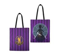 Cinereplicas Mercoledi - Borsa Tote Mercoledì con violoncello 42 * 38 cm - Licenza ufficiale