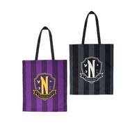 Cinereplicas Mercoledi - Borsa Tote Nevermore Academy 42 38cm - Licenza Uffici