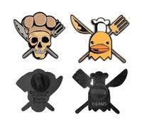 CINEREPLICAS ONE PIECE - Set di 2 pin Sanji e Zeff - Licenza Ufficiale