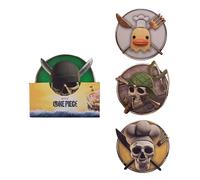 Cinereplicas One Piece - Set di 4 sottobicchieri - Personaggi 2 - Licenza ufficiale