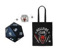 Cinereplicas Set regalo videogioco STRANGER THINGS Gift Set Hellfire Club 3in1