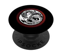 Cinese Asiatico Meditazione Yin e Yang Drago Asia Regalo PopSockets PopGrip Adesivo