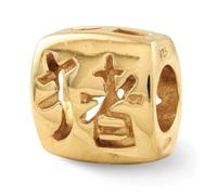 Cinese Buona Fortuna Perle .925 Argento Sterling E Perle Placcate Oro