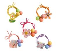 Cinese capelli fiore Scunchies Set Per Bambini Donne Cavi Per Capelli Piccole Ragazze Elastico Fascia per Capelli Legami Coda Di Cavallo Supporto 5pcs