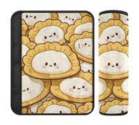 Cinese Carino Cartoon Dumpling Cibo 2 pz Cinghia di Spalla pad Rilascio Stress al Collo e Spalle per Aereo funda para cinturón de carro
