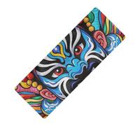 Cinese Colorato Pechino Opera Trucco Viso stampato viaggio yoga mat packable leggero gomma naturale antiscivolo, con Yoga bag tapete para ejercicio 71x26 pollici per la casa