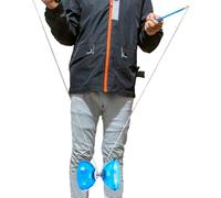 cinese con palla Yoyo - Palla didattica a doppia testa con borsa in rete e bastoncini, gioco educativo di allenamento per l'equilibrio, interattivo all'aperto | Yoyo p