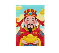 Cinese Cultura Unica Dio Ricchezza Giardino Bandiere Natale cantiere banner per la decorazione del portico 28x40 double sided