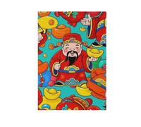 Cinese Culturale Dio Ricchezza Bandiere esterne rosse per giardino Banner di Pasqua per la decorazione esterna 28x40 double sided