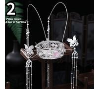 Cinese da Donna Capelli Corona Nappa Bastone Forcina Chignon Copricapo Cosplay