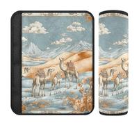 Cinese Deserto Camel Blu 2 pz Auto Cinture di Sicurezza Copre Stop Cintura di Sicurezza Taglio nel Collo per Camion accessori para carro