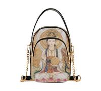 Cinese Dio Guanyin borse a tracolla alla moda per le donne alla moda con multi tasche borsa per le signore