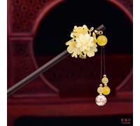 Cinese Donna Bastone Forcina Perline Fiore Nappa Passo Shake Copricapo Kanzashi