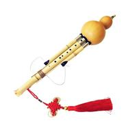 Cinese Fatto A Mano Hulusi Zucca Cucurbita Flauto 7/9 Fori Strumento Musicale Chiave Di BB/C/F/G Con Custodia (Color : BB Tone)