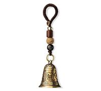 Cinese Feng Shui Campana Di Sei Personaggi In Ottone Puro Campane Finestra Porta Casa Pendente Portachiavi Auto Simbolismo Buona Fortuna Ricchezza E Sicuro per la Decorazione