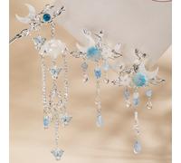 Cinese Fermagli per Capelli Farfalla Nappa Forcina Hanfu Cosplay Accessori