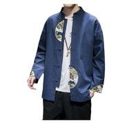 Cinese Hanfu Cappotto Tang Suit Grande Taglia Uomo Kung Fu Tai Chi Uniforme Top Jacket Festival Vestiti Y-M